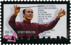 3839 37c Henry Mancini S111111 LL Plate Block