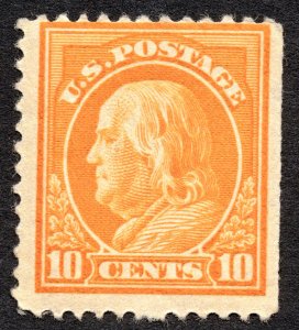 US 1912 10¢ Franklin Stamp #416 MNH CV $90