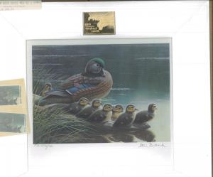 WEST VIRGINIA #2 1988 STATE DUCK STAMP PRINT WOOD DUCKS  Steven Dillard MED ED