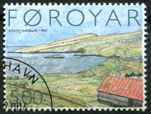 Faroe Islands Sc#441f Used, 5k multi, Settlements in Sudoroy Island (2004)