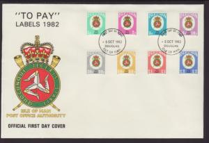 Isle of Man J17-J24 Postage Dues U/A FDC