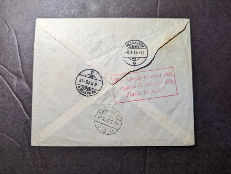 1925 Sweden Airmail Cover Motaia to Neuhausen Switzerland