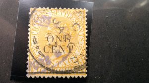 Straights Settlements 1892 Scott# 80 USED F-VF