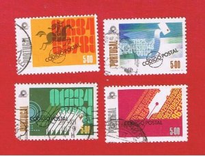 Portugal #1404-1407  VF used  Postal Code  Free S/H