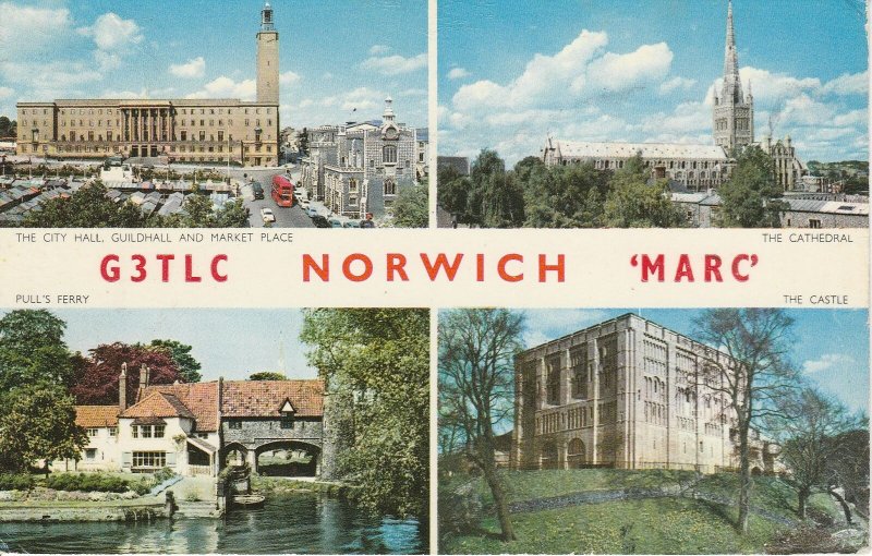 9724 Amateur Radio QSL Card NORWICH ENGLAND