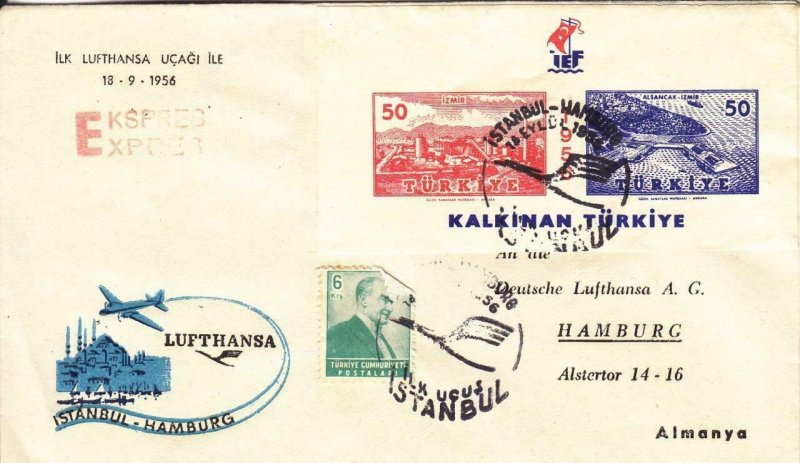1956, 1st Flt., Istanbul, Turkey to Hamburg, Germany, See Remark (37495)