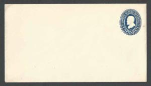 1889 U330 5c Blue On White Mint Entire Die 92 Size 10