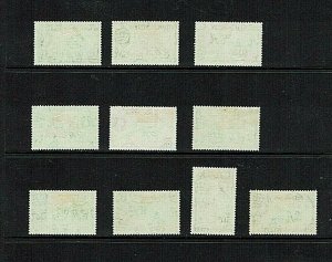 British Honduras: 1953, Queen Elizabeth definitive short set $1 MLH