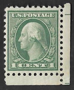 462 1 cent Washington, Green Stamp mint OG NH EGRADED XF 91 XXF