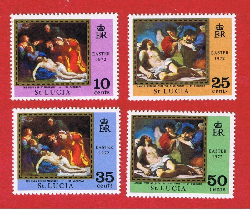 St. Lucia  #312-315  MNH OG  Easter  Free S/H