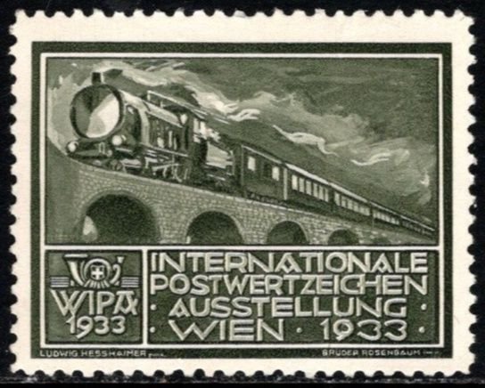 1933 Austria WIPA International Philatelic Exhibition Wien Set/10 Colors Unused