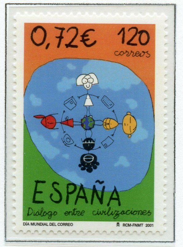 SPAIN SELECTION OF 2001   ISSUES ALL DIFFERENT MINT NH PARTIALLY SHOWN 