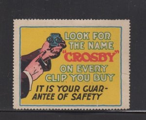 USA - Pair of Crosby Industrial Clips Advertising Stamps Emphasizing Safety