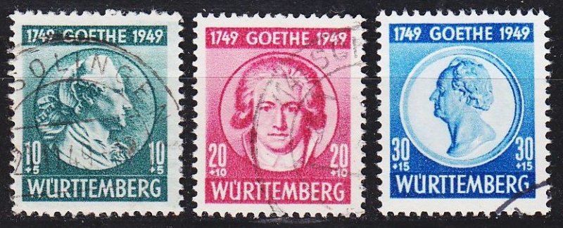 GERMANY Alliiert Franz. Zone [Württemberg] MiNr 0044-46 ( O/used ) [01] geprüft