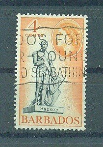 Barbados sc# 238 (2) used cat value $.25