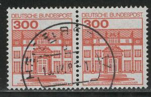 Germany Bund Scott # 1315, used, pair, variation sheet printing