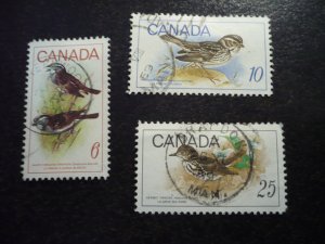 Stamps - Canada - Scott# 496-498 - Used Set of 3 Stamps