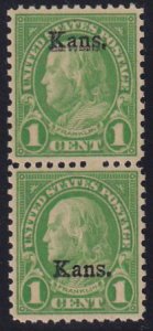 US 658 Mint NH XF-SUP Wide Spacing Pair - Must Be The Finest Known!