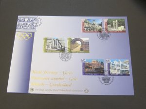 United Nations (NY,Vienna,Geneva) 2004 Sc 350-1,426-7,866-7 FDC