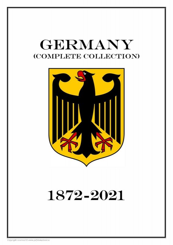 Germany complete collection (18 albums) 1872-2021 PDF STAMP ALBUM PAGES