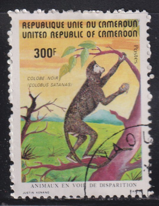 Cameroun 718 Black Colobus 1982