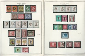Germany Berlin Stamp Collection 20 Minkus Specialty Pages, 1956-1975, JFZ