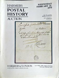 Auction Catalogue 1979 Harmers POSTAL HISTORY ENGLAND SCOTLAND IRELAND PORTUGAL 