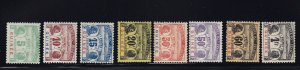 French Guinea Scott # J8 - J15 set VF-OG PH mint nice color scv $ 136 see pic !