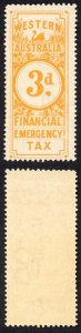 Western Australia 4d Orange Financial Emergency Mint Tax BF4