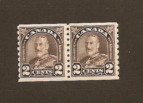 Canada Scott #182 pair  MH  Scott CV $24.00