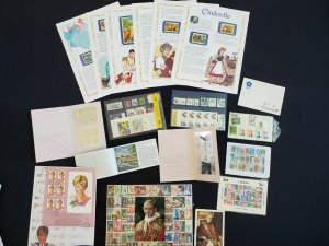 Foreign Stamp Lot Souvenir Cards, Foldouts, Princess Diana, Pope Paul, Israel