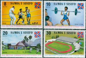 Samoa 1974 SG422-425 Commonwealth Games set MNH