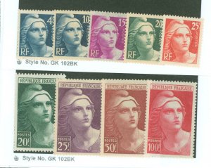 France #548-56 Mint (NH) Single (Complete Set)