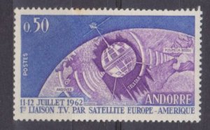 1962 Andorra fr 178 Satellite - Telstar 1,50 €