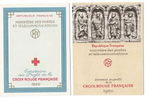 France 1959 Red Cross booklet - fine, ditto 1960 cat £91