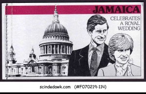 JAMAICA - 1981 ROYAL WEDDING - STAMPBOOKLET ( 1 BOOKLET PANE MNH)