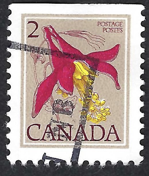 Canada #782b 2¢ Sitka Columbine (1978). Perf. 12 x 12 1/2 from booklet. Used.