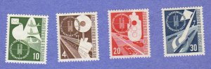 GER SC #698-701 MNH 1953 Transportation Communications Exhibition CV $65.00