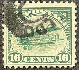 US #C2 Used F/VF - Airmail - Biplane 1918 [$076]