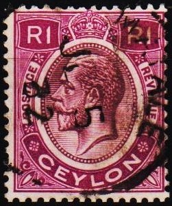 Ceylon. 1912 1R S.G.315 Fine Used