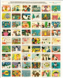 Christmas Seals from 1979 - MNH sheet with minor gum disturbances