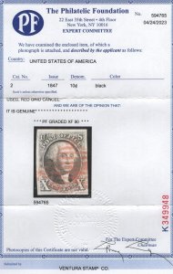 2 Choice XF used PF cert graded 90 neat red cancel with nice color ! see pic !