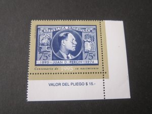 Argentina 1995 Sc 1902 set MNH