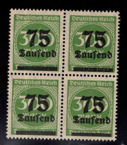 Germany Scott 250 MNH**  hyper inflation surcharged block