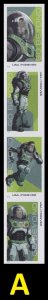 US 5709a-5712a 5712c Go Beyond Buzz Lightyear imperf NDC vert strip 4 A MNH 2022