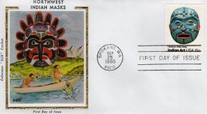 American Folk Art - Indian Masks,    1980  FDC16355