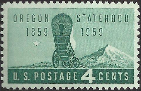 # 1124 MINT NEVER HINGED OREGON STATEHOOD 100TH ANNIV.