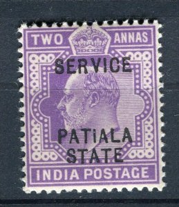 INDIA; PATIALA 1903 classic Ed VII SERVICE Optd. issue Mint Shade of 2a. value