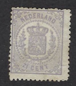 Netherlands SC#22 Used Fine nibbed perfs hr SCV$70.00...Fill a Key spot!