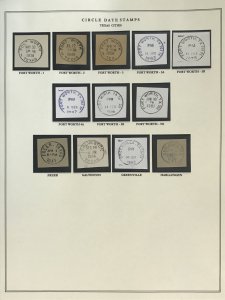 US Circular Date Stamp Collection (Odd/Boys/Girls/Double Town/Port/City/State)